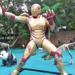 Waterproof Custom Fiberglass Products Resin Marvel Iron Man Statue for sale