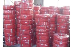 China Flexible Groove Surface Rubber Water Hose , Insulated Water Hose With Fiber Braided supplier