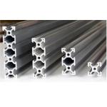 Silvery Anodized Aluminum Extrusion Profiles For Production Line , T Slot Aluminum Profile for sale