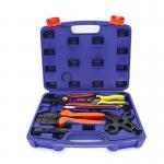 Carbon Steel Cable Lug Crimping Tool For 14 - 10 AWG Terminals Wire Cutter Stripper for sale