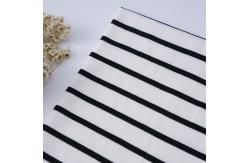 China Smooth Soft Double Knit Fabric Breathable Stretch Striped Shirt Material supplier