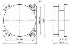 China Fiber Optic Gyroscopes For Angular Velocity Detection With Dynamic Range ±500(°) / S supplier