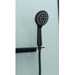 Modern Shower Room And Black Frame With Tray And Roof