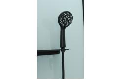 China Modern Shower Room And Black Frame With Tray And Roof supplier