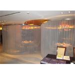 Cascade Coil Architectural Drapery Aluminum Alloy Material For Exhibition Hall for sale