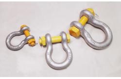 China 1-1/8 WLL 9.5 Tonne Wide Body Shackles With Safety Bolt supplier