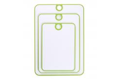 China Plastic Household Non Slip Two Sided Cutting Board With Grooves supplier