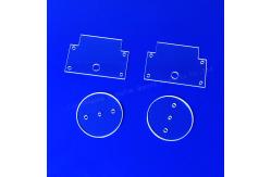 China CNC Machining Of High Precision Fused Quartz Perforated Quartz Glass Sheets supplier