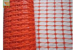 China Strong Orange Plastic Construction Fence , Warning Barrier Fence PE Material supplier
