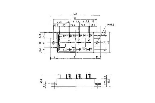 IGBT Power Module 6DI30M-050 POWER TRANSISTOR MODULE FUJITSU IGBT Power Module