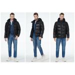 Sleeve Length Down Coat Long Sleeve Hooded Casual Coat For Men