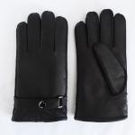 2020 new design deer leather gloves with belt for sale