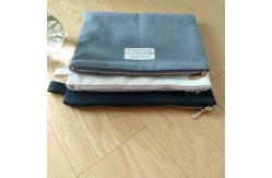 China Cotton Lining 12*8.5 Canvas Pen Case Stationery Storage supplier