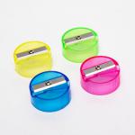 Plastic Office Manual Single Hole Pencil Sharpener Round for sale