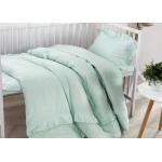 Size Adjustable 5 Pcs Modern Crib Bedding Sets Double Gauze / Cotton Ruched for sale