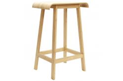 China Creative Bamboo Curved Seat Bar Stool with Eco-friendly Design and CE Certificate supplier