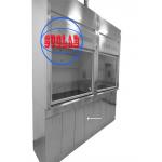 6 Mm Temperated Glass Ducted Lab Fume Hood Manufacturer Microcomputer Control System 1 Year Gurrantee for sale