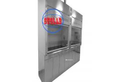 China Manual Control Method Ducted Lab Fume Hood  Easy to Audible And Visual Alarms supplier