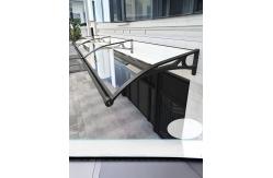 China Weather Resistant Polycarbonate Window Awning with Plastic or Aluminum Awning Bracket supplier