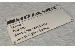 China Case Accessories Stainless Steel Brass Nameplate Logo supplier