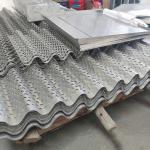 Aluminum Perforated Corrugated Metal Wall Panels Fireproof 600X2000 for sale