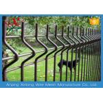 Custom Black / Green Welded Wire Mesh Fence For Residential V Shape
