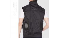 China Summer Cooling Vest With 2 5V USB Fans Air Cooling Gilet With Fans supplier