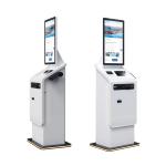 High Durable Hotel Check In Kiosk For Businesses With Printer Scanner And Camera Kiosk for sale