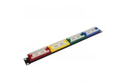 China Inline Coupler Cat6 24 Port Keystone Patch Panel 1U 19 Inch supplier
