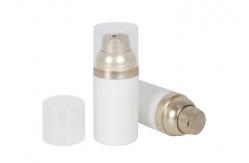 China PP airless pump  bottle 30ml 50ml 75ml  Airless Dispenser Bottle With Clear Over-Cap supplier
