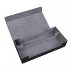 Elegant Black Leather Gift Box Cards Set Packaging Box for sale