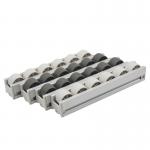Aluminum Alloy Frame Roller Track Hardware With Plastic Roller Wheel 4 Meter