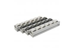 China Aluminum Alloy Frame Roller Track Hardware With Plastic Roller Wheel 4 Meter supplier