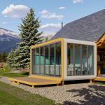 Contemporary Apple Cabin Fast Office Space Accommodation Steel Frame Sandwich Panel For House for sale