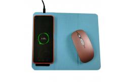 China Pu Leather Mobile Phone Wireless Charging Mouse Pad Super Thin Folding supplier