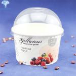White 8oz 12oz Custom Printed Ice Cream Cups Biodegradable for sale