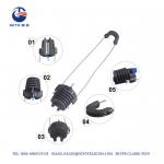 3mm 3KN ADSS Cable Clamp , Dead End Clamp For ABC Cable for sale
