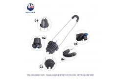 China 3mm 3KN ADSS Cable Clamp , Dead End Clamp For ABC Cable supplier
