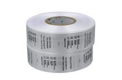 China Printed Garment Recycled Polyester Care Label Symbols Meaning Washing Instruction Labels supplier