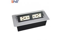 China Rectangular Conference Hidden Desk Pop Up Sockets with Bottom Connection Cables​ supplier