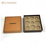 Luxury Chocolate Candy Packaging Lid Bottom Box Honeycomb Paper Christmas Gift Packing for sale