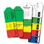 China Custom Flange Tag Polyester Waterproof Plastic Tag for for Industrial Use manufacturer
