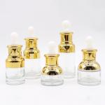 Glass Cosmetic Containers 20ml 30ml Glass Dropper Bottle For Essential Oil for sale