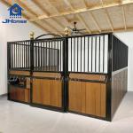 China Customized Color European Horse Stalls Welded Horse Stable Fronts Panels Swing Or Sliding Door for sale