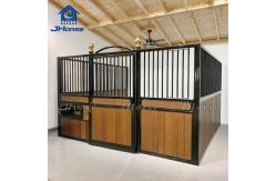 China Customized Color European Horse Stalls Welded Horse Stable Fronts Panels Swing Or Sliding Door supplier