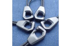 China Eco-Friendly PE Black Zipper Slider Puller  For Garmant or bag supplier