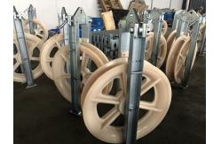 China Bundled Three Nylon Wheel Conductor Stringing Blocks For Transmission Line supplier
