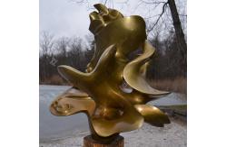 China Art Deco 1m Bronze Sun Wheel Sculpture Medium Size supplier