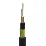 Overhead Adss Fiber Cable 96 144 288 Core with Black PE Double Jacket for sale