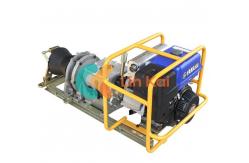China Heavy Duty Lifting Shaft Driven Petrol Engine Winch With Detachable Drum supplier